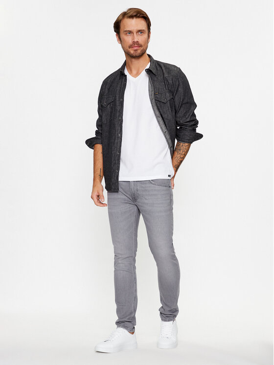 Lee Lee Komplet 2 t-shirtów 112145317 Granatowy Fitted Fit