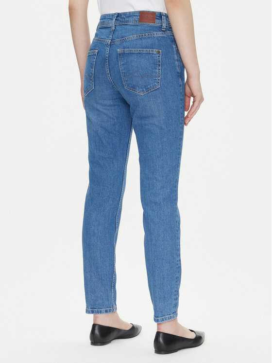 Pepe Jeans Pepe Jeans Jeans hlače Violet PL204176 Modra Mom Fit