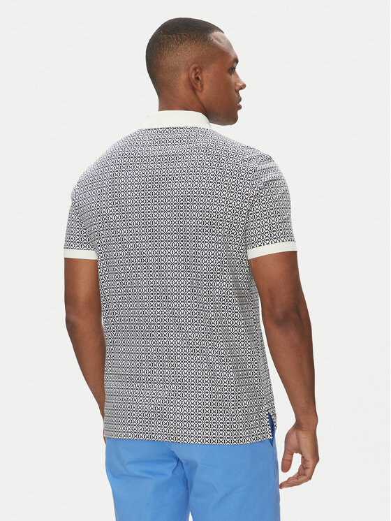 Tommy Hilfiger Tommy Hilfiger Тениска с яка и копчета Interlock MW0MW39234 Тъмносин Regular Fit