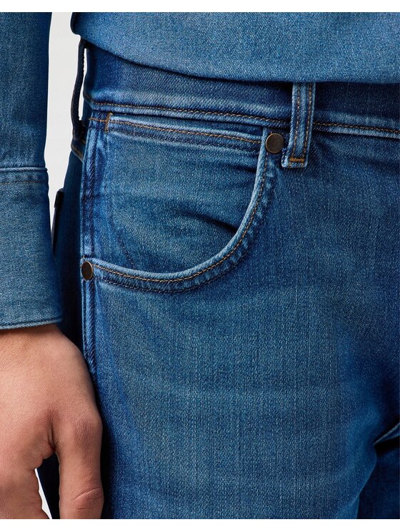 Wrangler Wrangler Jeansy Greensboro Niebieski Regular Fit