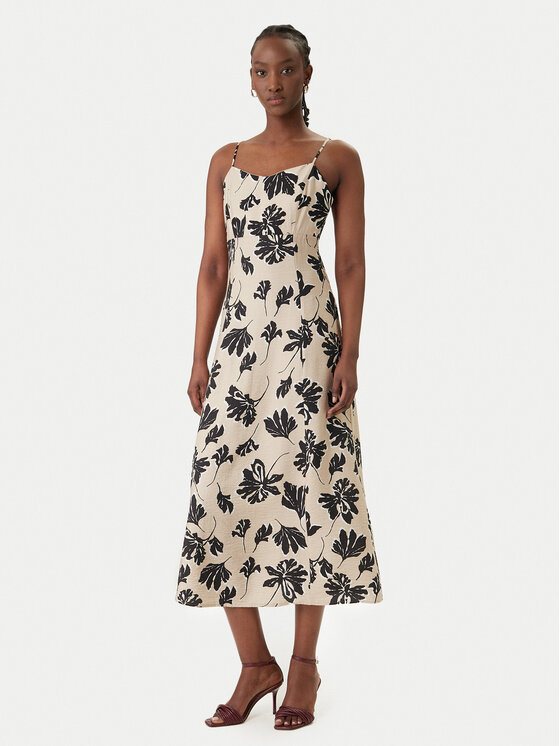 Vero Moda Vero Moda Nyári ruha Jennifer 10341972 Bézs Regular Fit