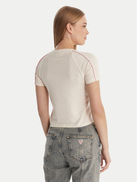 Guess Guess Póló W6RI39 KCBF1 Ekru Regular Fit