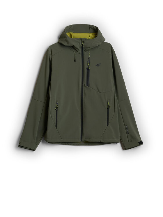 4F 4F Kurtka wielofunkcyjna BETWEEN LAYERS Khaki Regular Fit