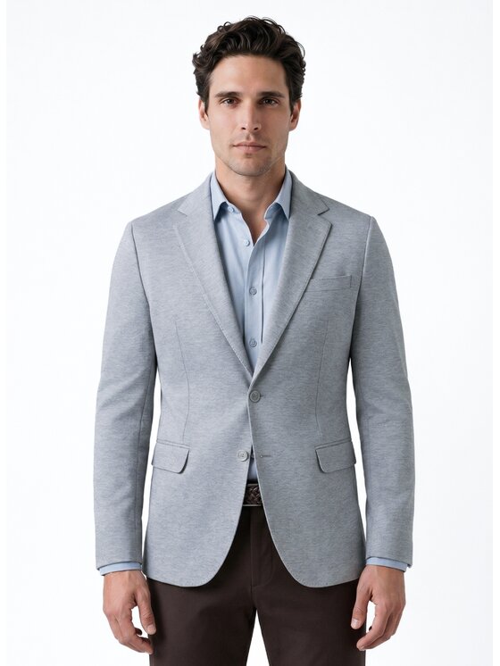 Pako Lorente Pako Lorente Marynarka P26WF-3X-001 Szary Slim Fit