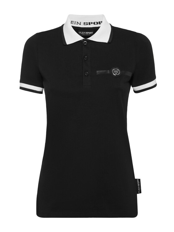 Plein Sport Plein Sport Polo 8255 Czarny Regular Fit