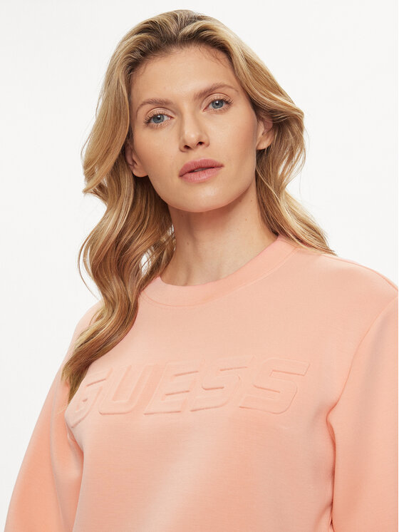 Guess Guess Bluza Cindra V3BQ15 K7UW2 Koralowy Regular Fit