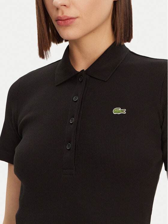 Lacoste Lacoste Vsakodnevna obleka EF9622 Črna Slim Fit