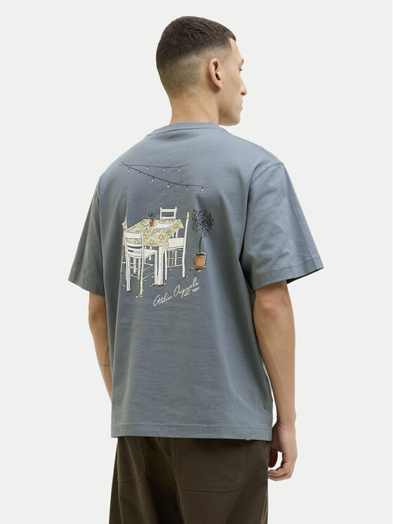 Jack&Jones Jack&Jones Marškinėliai Islington 12273015 Mėlyna Loose Fit