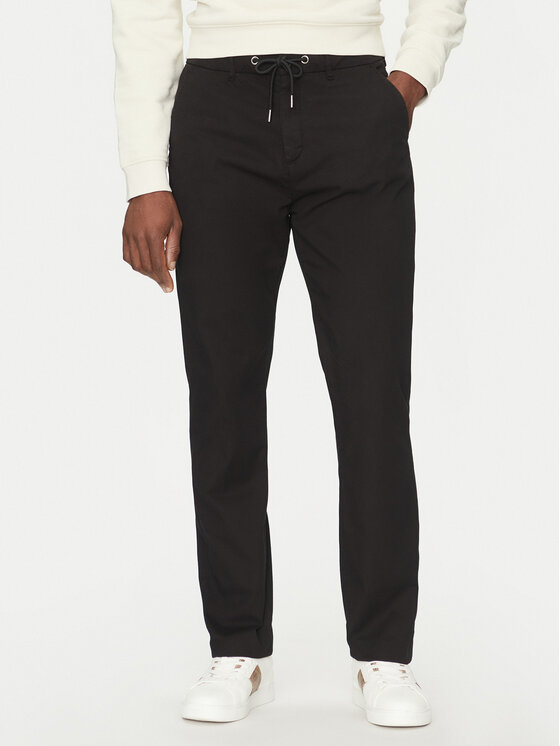 Guess Guess Pantaloni din material M5RB51 WGXW1 Negru Regular Fit