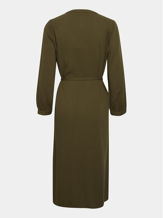 Fransa Fransa Rochie tip cămașă 20613327 Verde Regular Fit