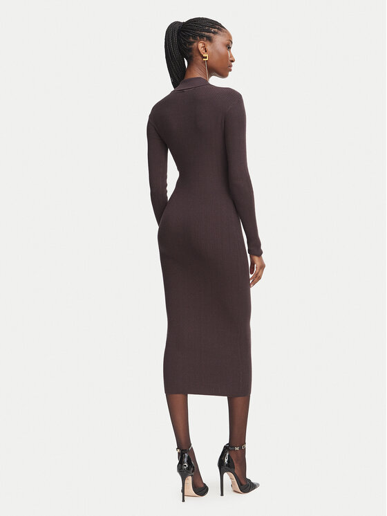 Elisabetta Franchi Elisabetta Franchi Vestito di maglia AM-08B-66E2-V380 Marrone scuro Slim Fit