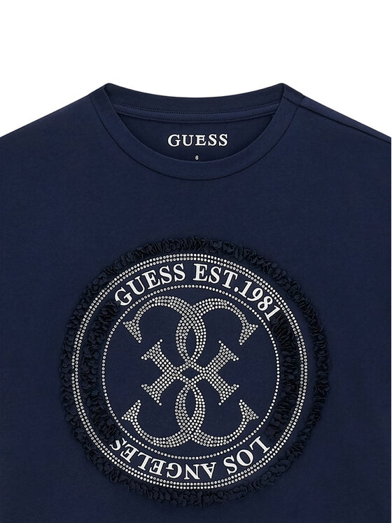 Guess Guess T-Shirt J6GI07 K6YW4 Granatowy Relaxed Fit