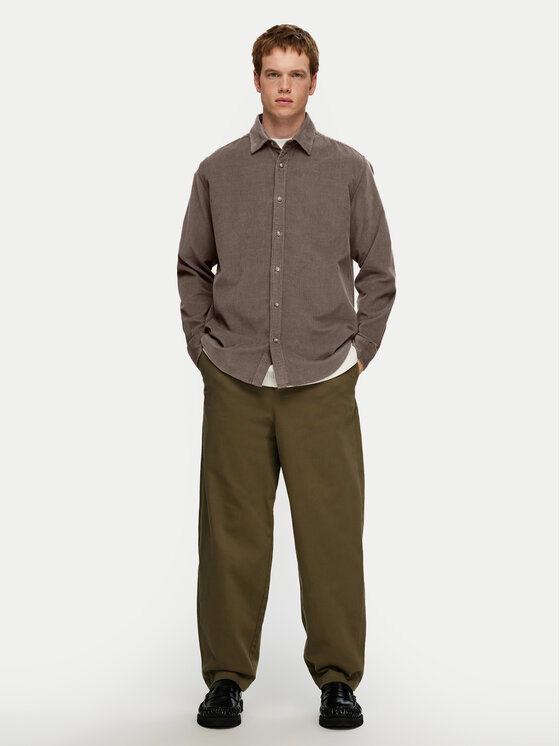 Selected Homme Selected Homme Koszula Gowen 16090182 Szary Regular Fit