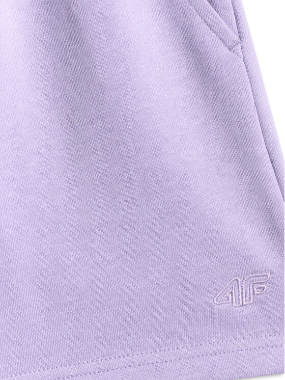 4F 4F Szorty sportowe BASIC+ Fioletowy Regular Fit