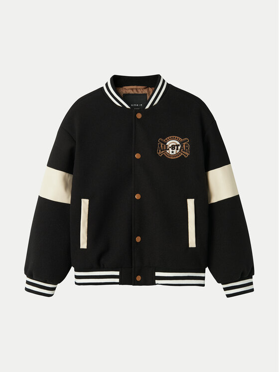 Chłopięca Kurtka bomber NAME IT, Rozmiar 128, Czarna, Mikado 13237599