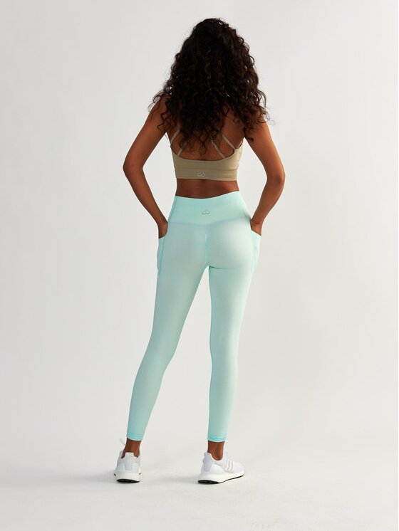 BeShaped BeShaped Legginsy z Kieszeniami Lift Me Up Zielony Shaping Fit