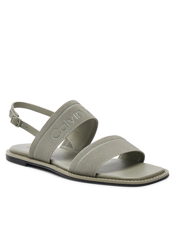Calvin Klein Calvin Klein Sandale Flat Sandal He HW0HW01990 Siva