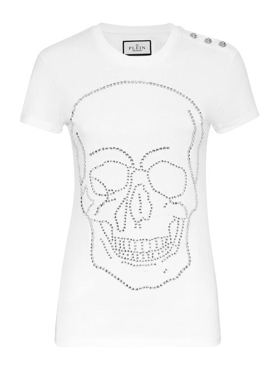 PHILIPP PLEIN PHILIPP PLEIN T-Shirt 8021 Biały Regular Fit