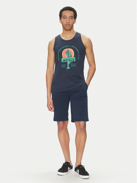 Blend Blend Šortky z materiálu 20718156 Tmavomodrá Regular Fit