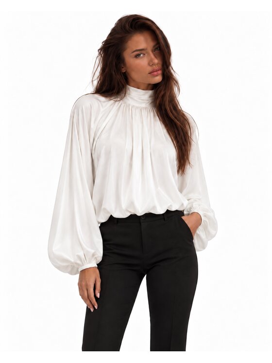 Agatha Studio Agatha Studio Bluzka A26ZS-AL-K08 Biały Regular Fit