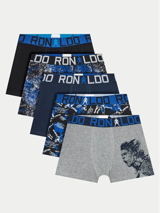 Gyerek 5 darab boxer Cristiano Ronaldo CR7, Méret: 4_6Y, Színes, 8405-51
