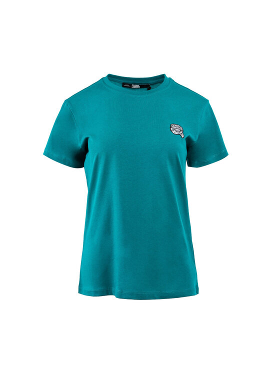 T-Shirt KARL LAGERFELD, Rozmiar M, Zielone, 240W1722-181