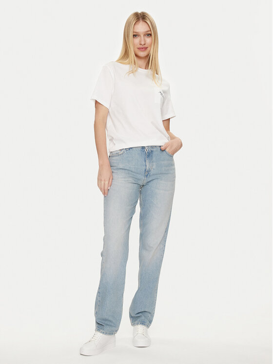 Mustang Mustang Farmer Brooke 1013427 Kék Straight Fit