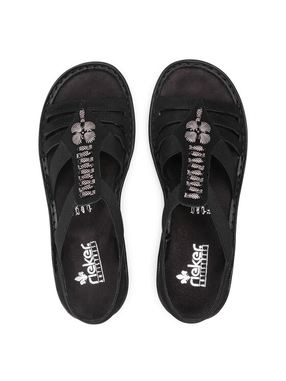 Rieker Rieker Sandali 60806-00 Nero