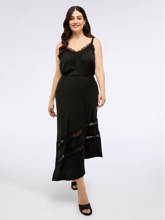 Fiorella Rubino Fiorella Rubino Gonna midi 1209T000362N033 Nero A-Line Fit