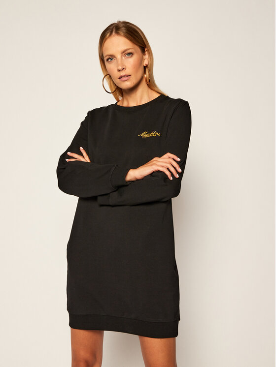 Vestito di maglia 17 209 006 Nero Regular Fit