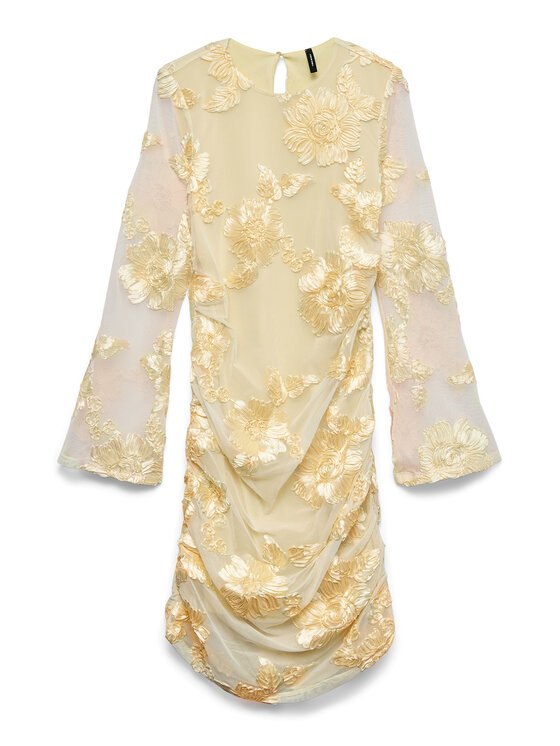 Vero Moda Vero Moda Kokteilinė suknelė Quinn 10348613 Geltona Regular Fit