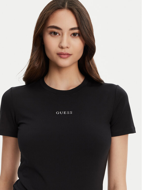 Guess Guess Marškinėliai V5RI10 KCD02 Juoda Regular Fit