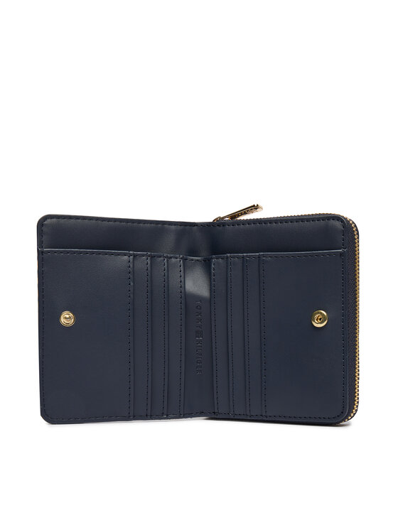 Tommy Hilfiger Tommy Hilfiger Πορτοφόλι Th Icon Med Za W/ Flap Jacquard AW0AW18759 Μπλε