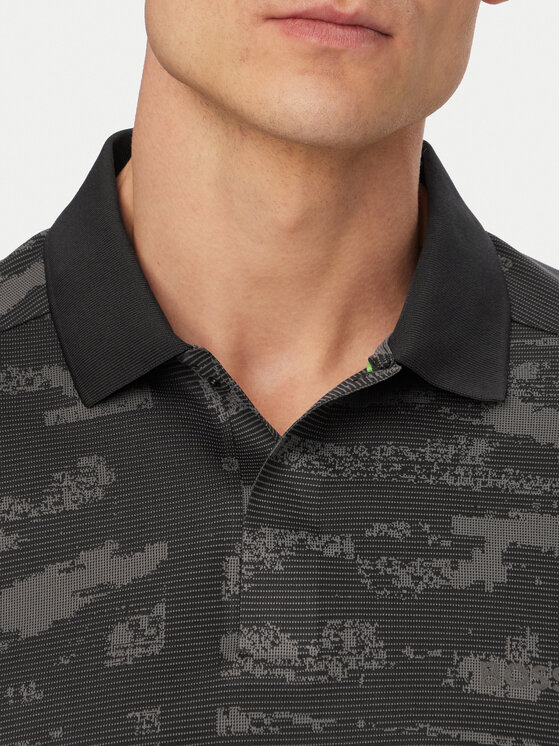 BOSS BOSS Polokošeľa Active Repeat 50558583 Čierna Slim Fit