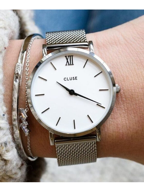 Cluse Cluse Hodinky CW0101203002 Stříbrná