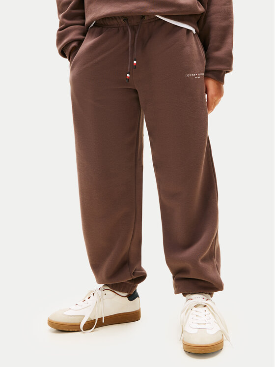 Tommy Hilfiger Tommy Hilfiger Melegítő alsó Mini Corp KS0KS00662 Barna Regular Fit