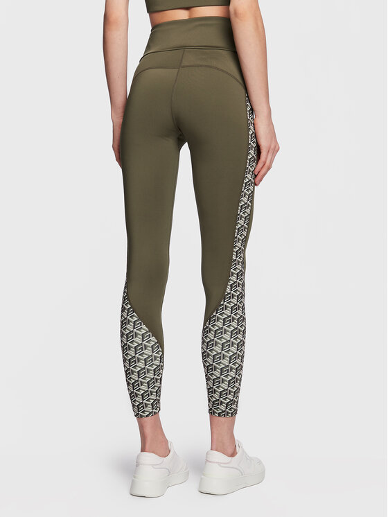 Guess Guess Legíny Debra V3RB05 MC03W Zelená Slim Fit