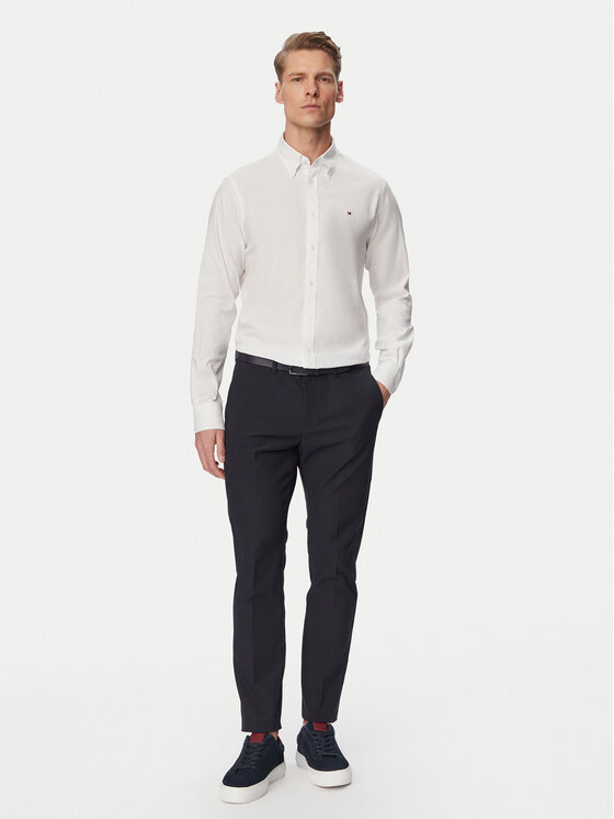 Tommy Hilfiger Tommy Hilfiger Särk MW0MW38658 Valge Slim Fit