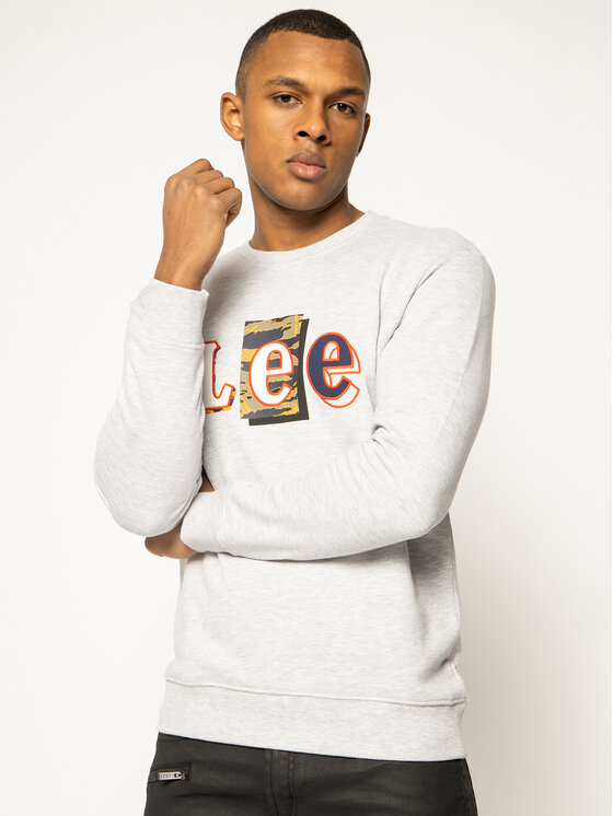 Lee Lee Felpa Seasonal Camo L80ASP03 112121282 Grigio Regular Fit