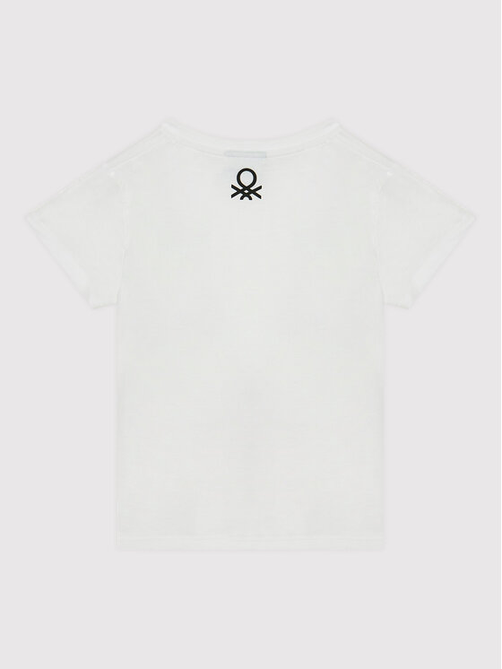 United Colors Of Benetton United Colors Of Benetton T-shirt 3U29G103K Bijela Regular Fit