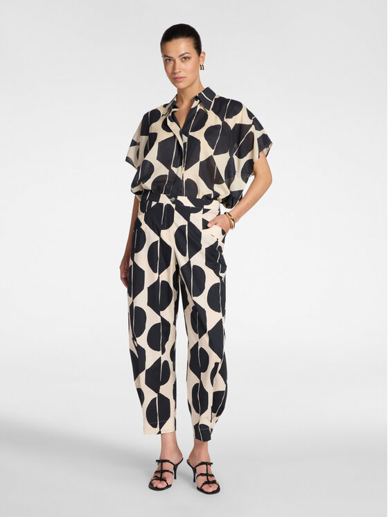 Elena Mirò Elena Mirò Spodnie materiałowe P189P100495N001 Czarny Regular Fit
