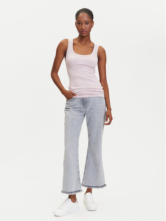 BOSS BOSS Felső C_Ematite 50504245 Rózsaszín Slim Fit