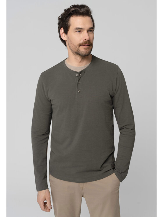 Volcano Volcano Longsleeve L-LARK Szary Regular Fit