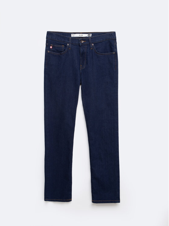 BIG STAR BIG STAR Jeansy TERRY Granatowy Slim Fit