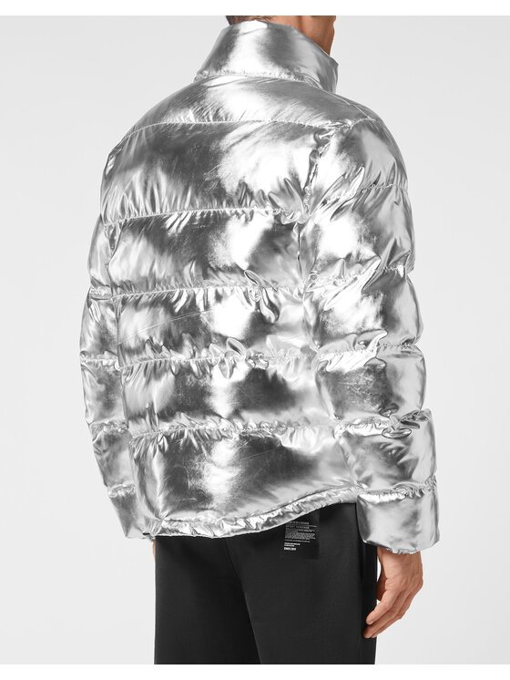 Plein Sport Plein Sport Zimní bunda 13251 Stříbrná Regular Fit