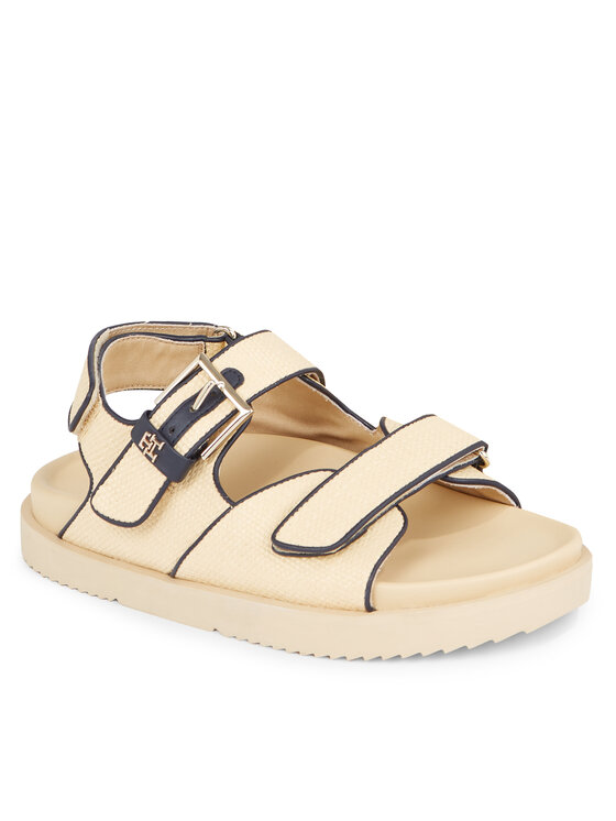 Tommy Hilfiger Tommy Hilfiger Sandale Rafia Sporty Sandal FW0FW07896 Bej