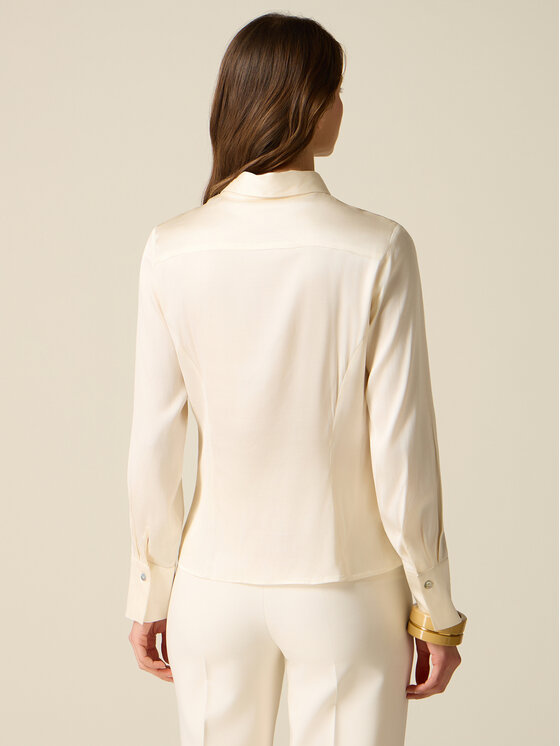 Oltre Oltre Koszula 5017R003229N021 Biały Regular Fit