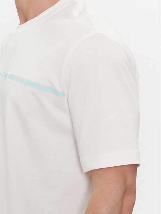 Armani Exchange Armani Exchange Póló 3DZTLG ZJ9JZ 1116 Fehér Regular Fit
