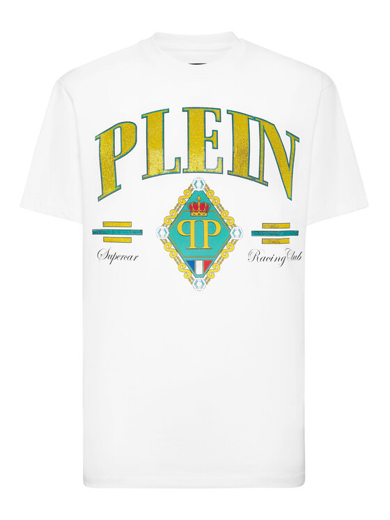 PHILIPP PLEIN PHILIPP PLEIN T-Shirt 24913 Biały Regular Fit