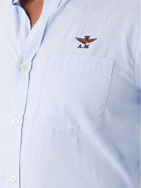 Aeronautica Militare Aeronautica Militare Krekls 252CA1277UCT03532 Gaiši zils Regular Fit
